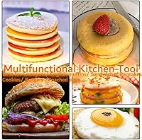 Vista 6 de DATANYA 8Pack 4 Inch English Muffin Rings, Stainless Steel Double Rolled Tart Rings, Round Metal Cooking Pastry Ring Molds for Baking