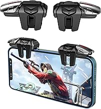 2022 New Model Mobile Game Controller Trigger,Mobile Game Accessories 6 Finger Trigger Sensitive Shoot Target Buttons Smartphone Game Controller Gamepad for PUBG/Survival Rules/Knives Out