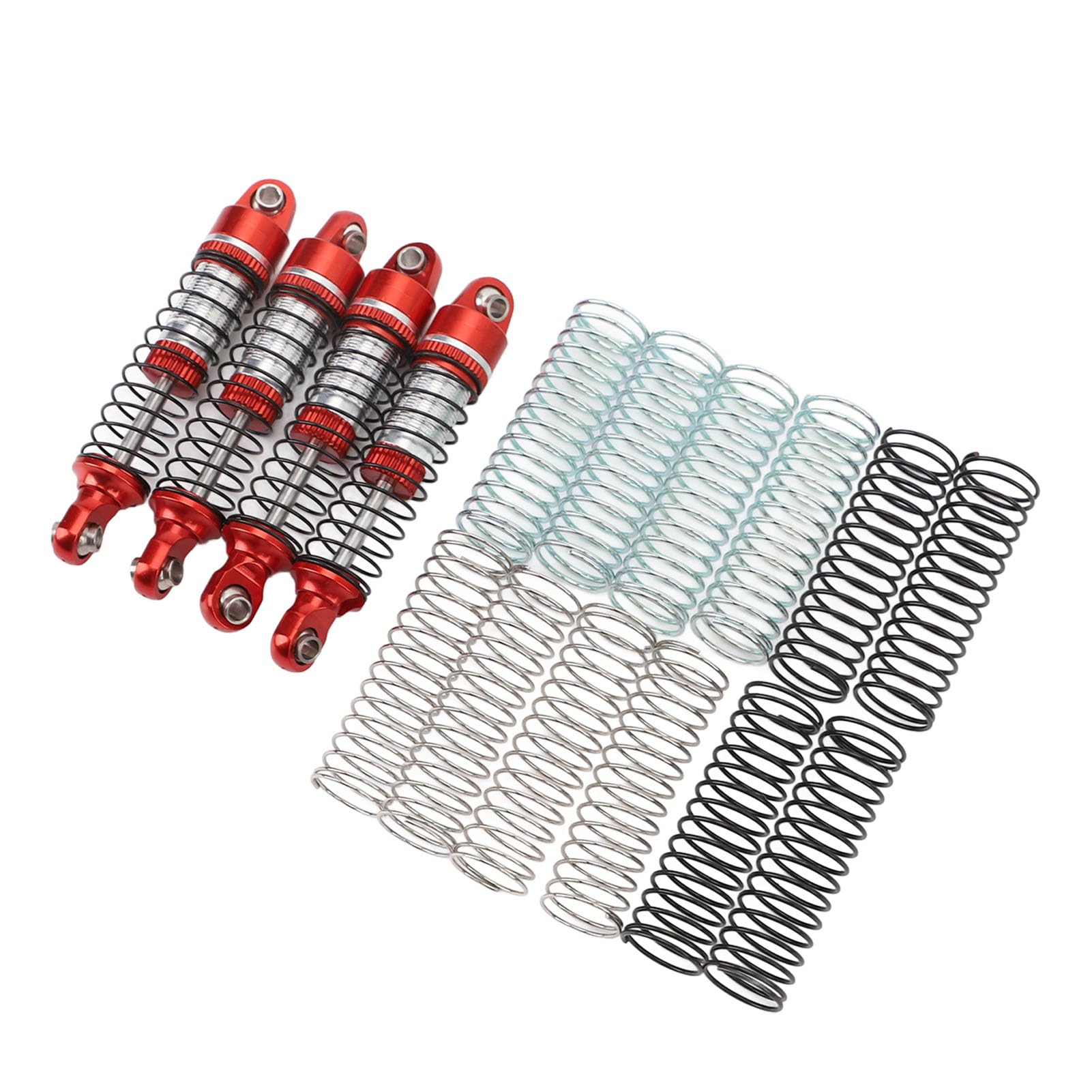 1/10 RC Shock Absorber, Metal Rc Car Front Rear Damper Oil Damper Enhanced for Off Road Racing Games Metal