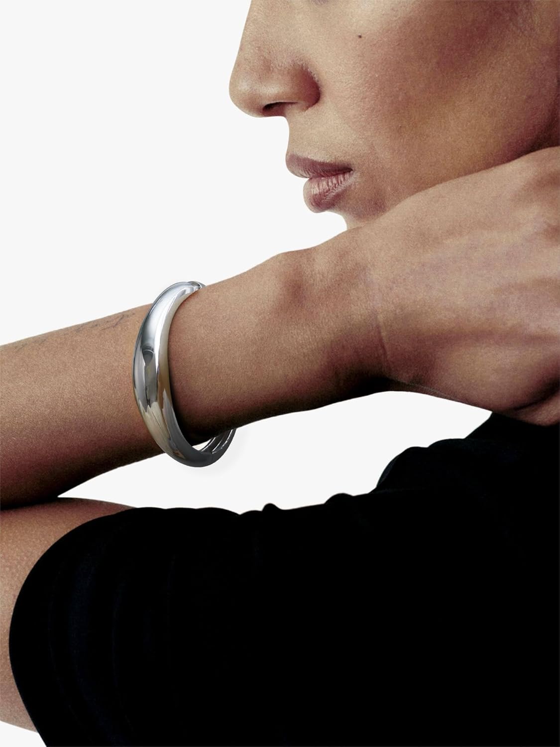 Elegance 11 designs Gold Plated Cuff Bangle Bracelets For Women Set Chunky Trendy Gold Bracelet Minimalist Hinged Arm Cuff Jewelry Gift 2pcs - Image 3