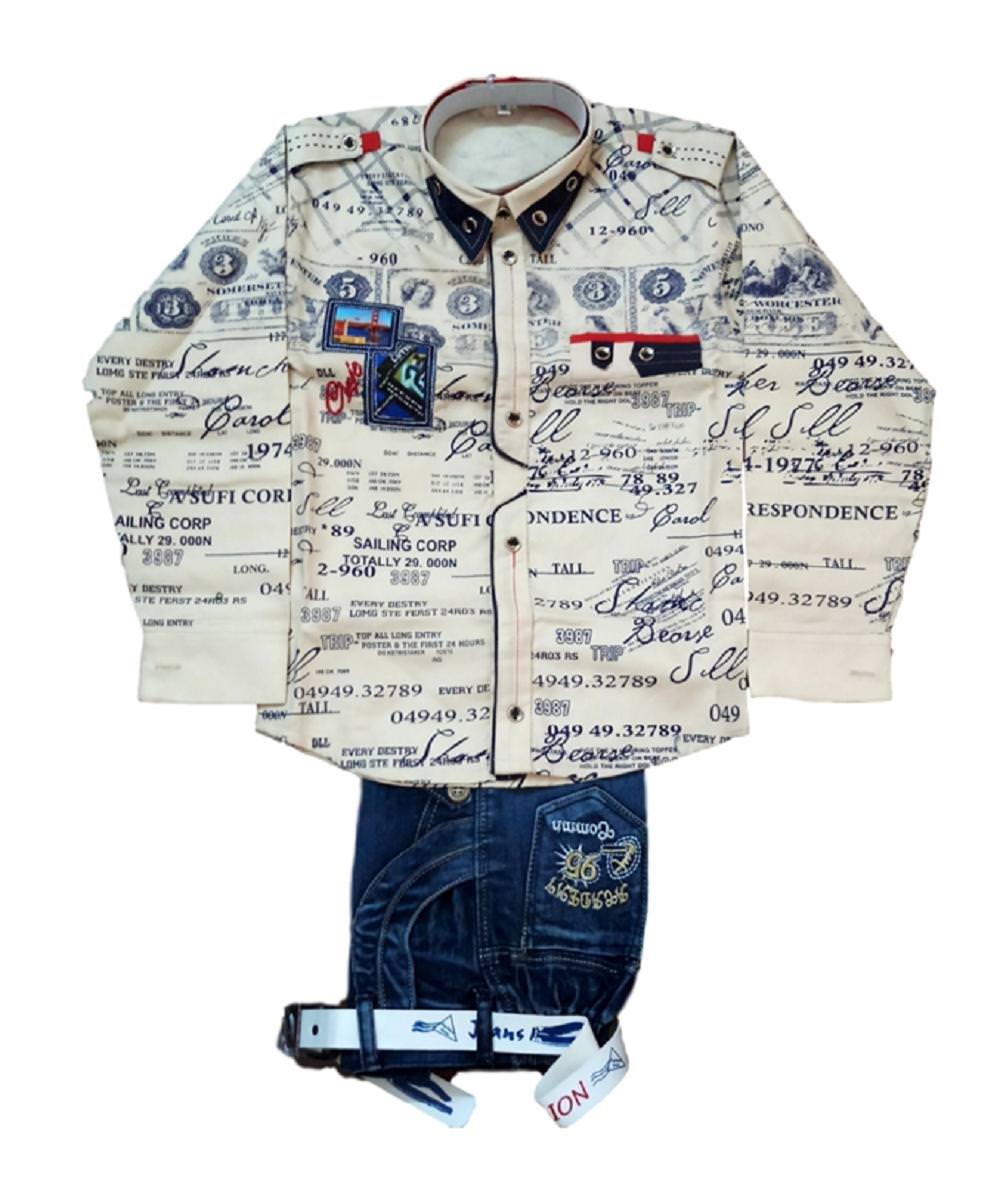 Krishna CollectionBoys' Cotton Shirt