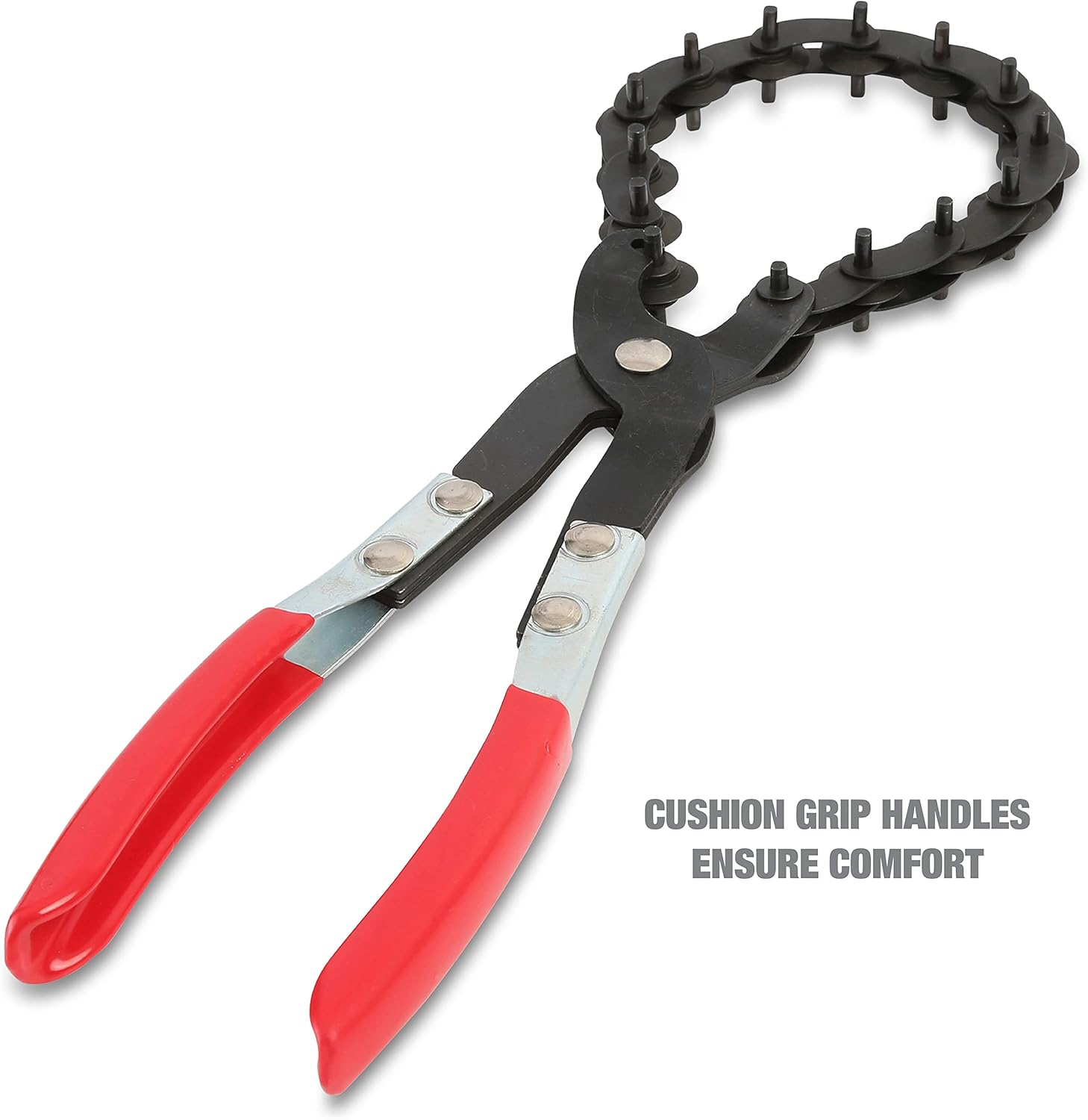 OEMTOOLS 27045 Exhaust Cutter, Cuts 3/4" to 3-1/4" Pipe, Durable Chain Cutter Tool, Easy One-Handed Rotation, Compact Pipe Cutter Chain for Tight Spaces