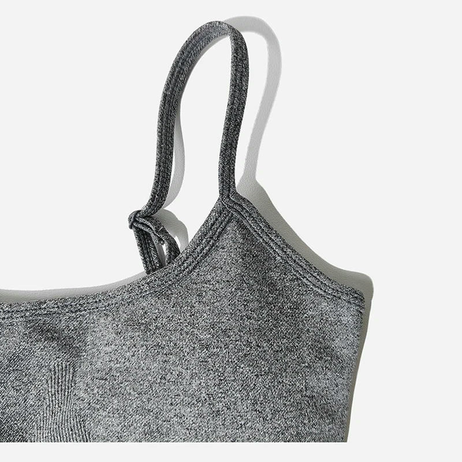 Bielizna modelująca Damski Dres Zestaw Do Jogi Bezszwowe Kombinezony Jednoczęściowe Fitness Trening Pajacyki Odzież Sportowa Siłownia Ubrania Dla Kobiet - Szary (45-55kg)
