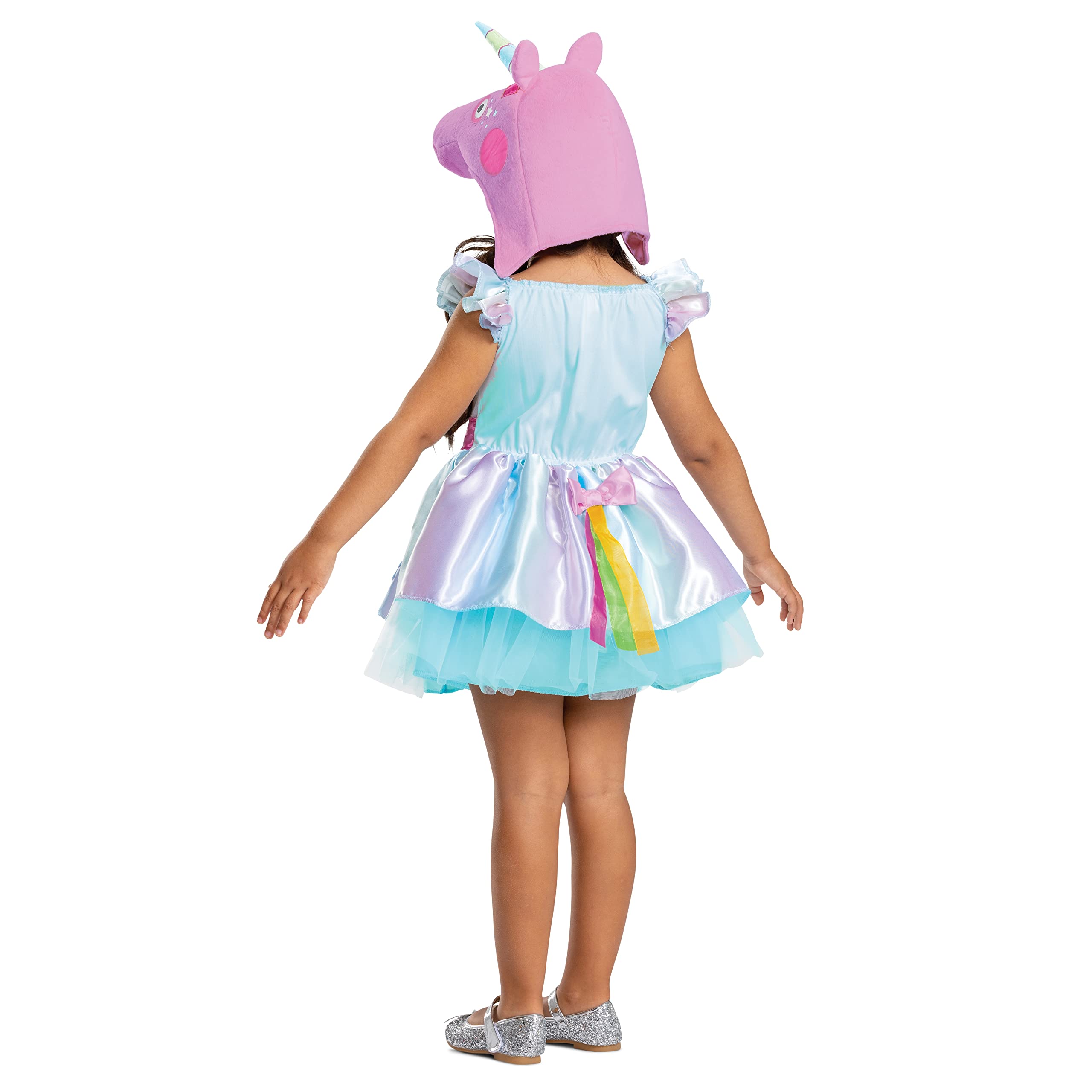 Disguise Kleinkind-Kostüm, Peppa-Einhorn-Kostüm, offizielles Peppa-Wutz-Kostüm, Outfit und Kopfbedeckung, Kinderkostüm