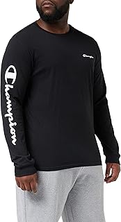 Camiseta Champion Negra para Hombre Estilo y Comodidad