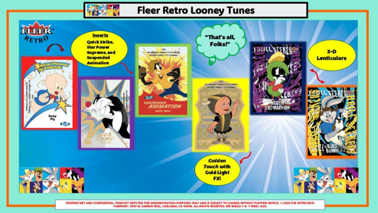 2024 Upper Deck Fleer Retro Looney Tunes HOBBY box (12 pks/bx)