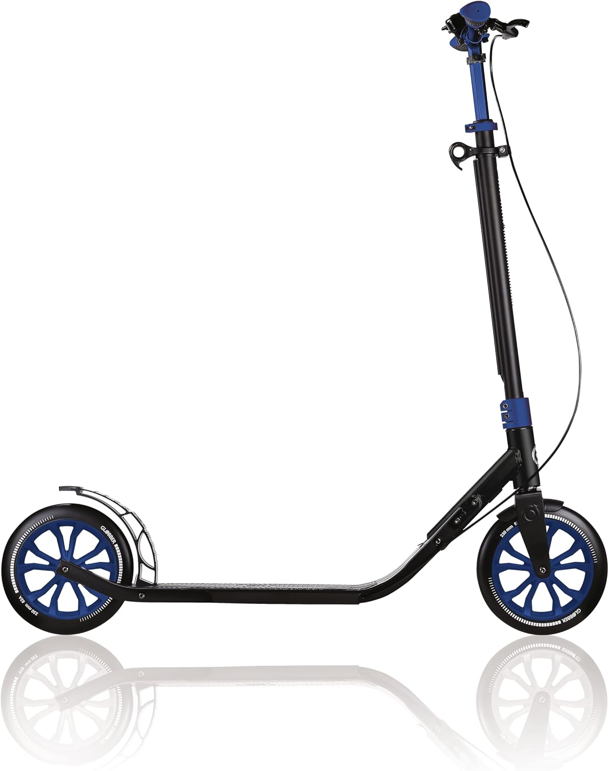 Globber One NL 230 Ultimate Scooter showing the folding mechanism in action