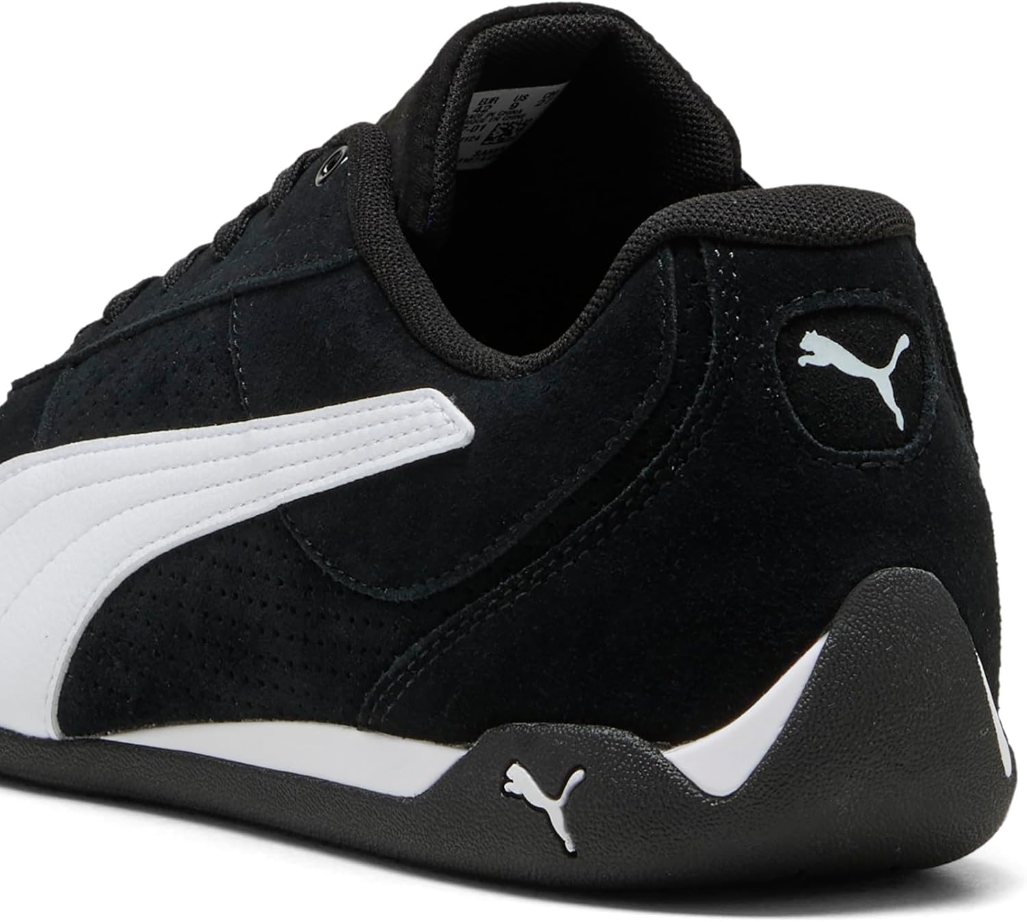 PUMA Mens Replicatch Suede Lace Up Sneakers Shoes Casual - Black