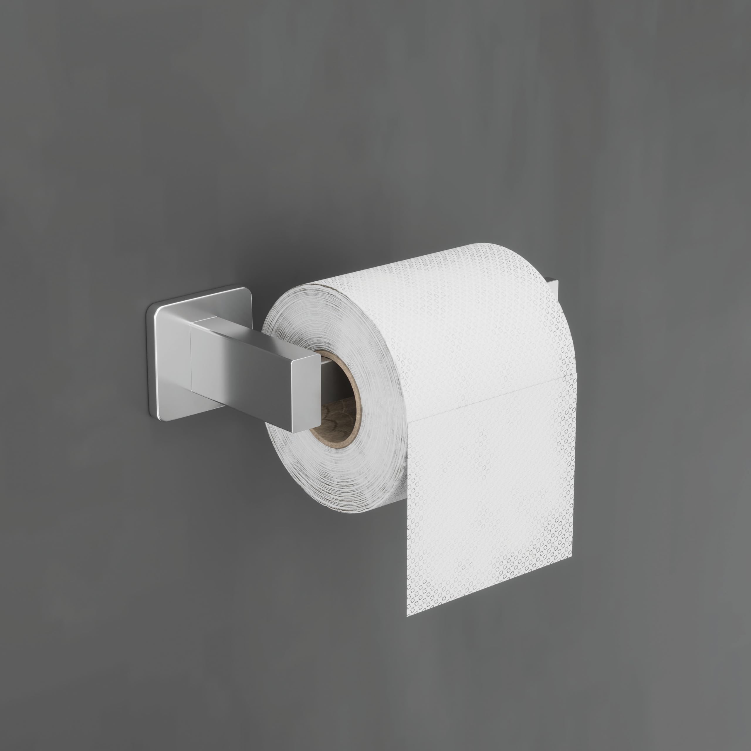 IMEX - Portarotolo Adesivo Carta Igienica Nero | Portarotolo Bagno Senza Forare in Acciaio Inox S.304 | Resistente a Umidità e Corrosione | Doppio Sistema di Fissaggio (Avvitato o Incollato)