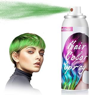 Temporary Green Hair Spray for Parties and Events - One-Time Use Wash-Off Hair Dye for Crazy Hair Day 100ML