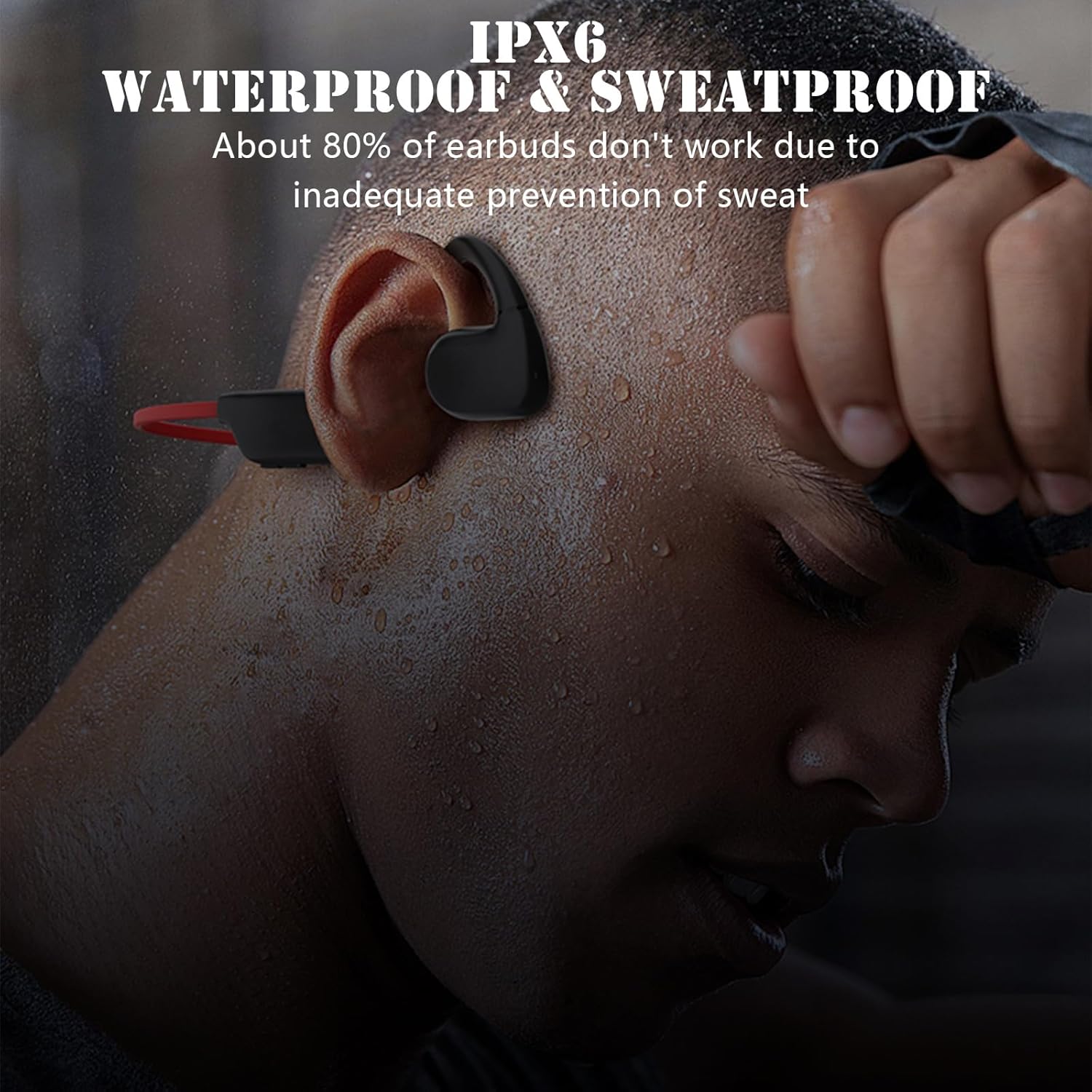 Xmenha Open Ear Headphones Earbuds Wireless Bluetooth 2023 New Air Bone Conduction Conducting Headphones Induction Headset Earphones Bone Conduction Bluetooth Earbuds Earbud Ear Buds Bonebuds