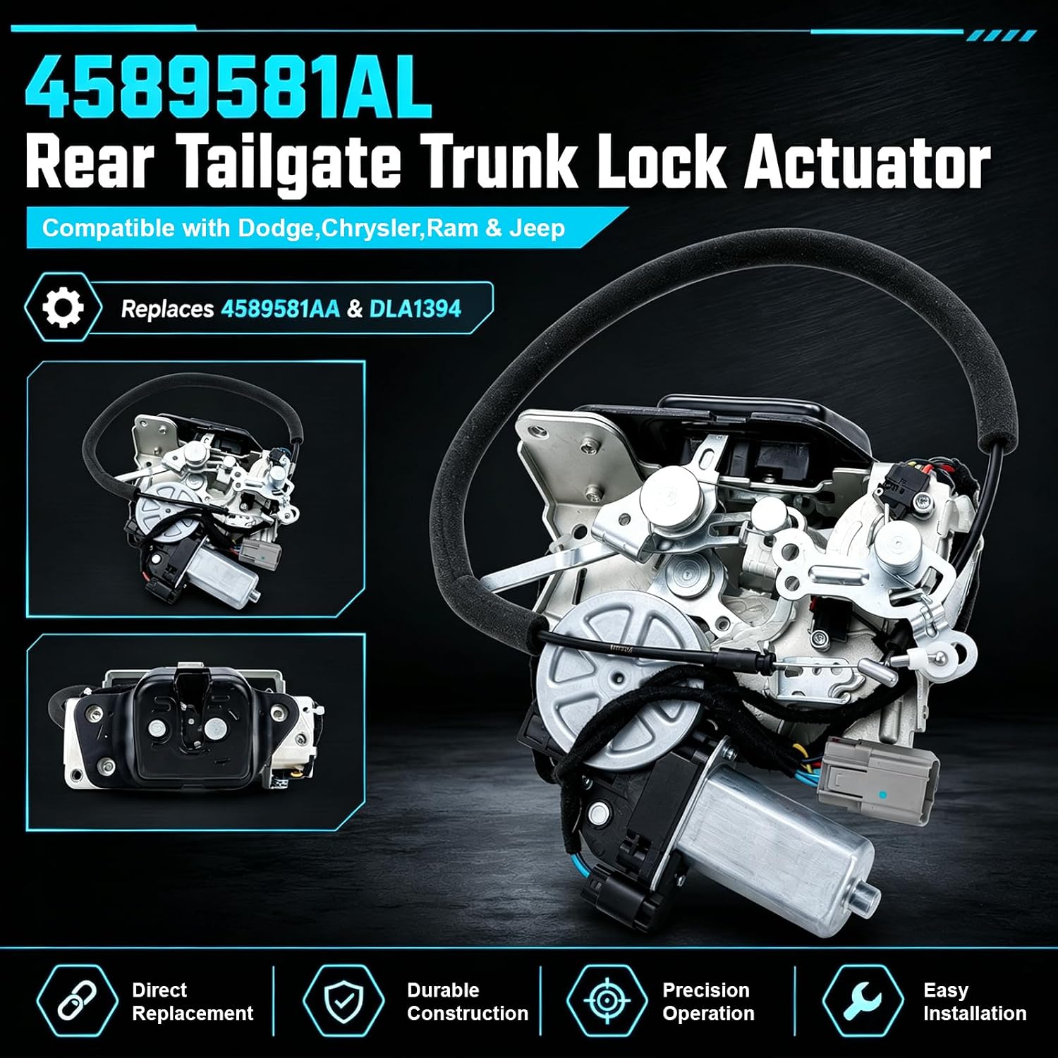 4589581AL Rear Tailgate Trunk Lock Actuator Fit for Dodge Grand Caravan