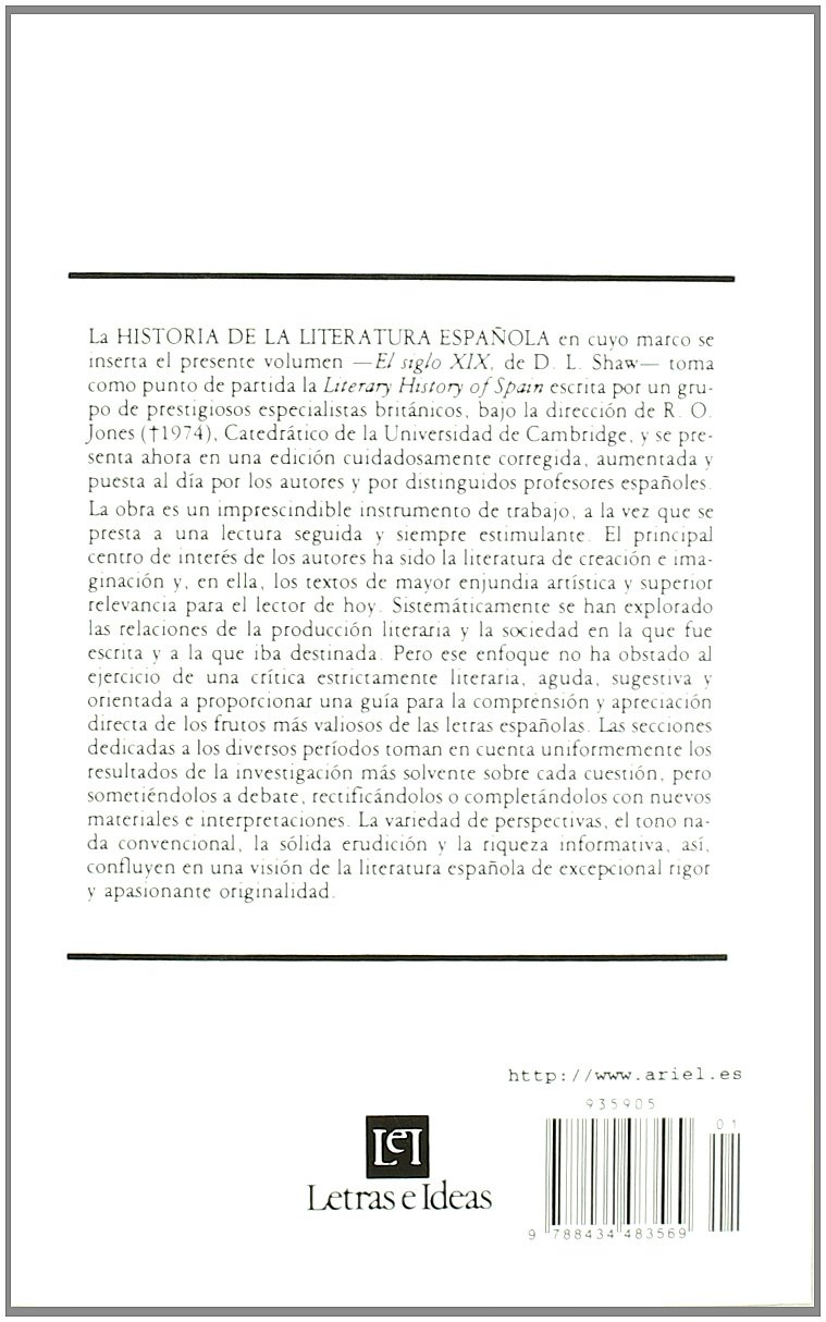 Historia de la literatura española, 5. El siglo XIX (Ariel Letras)