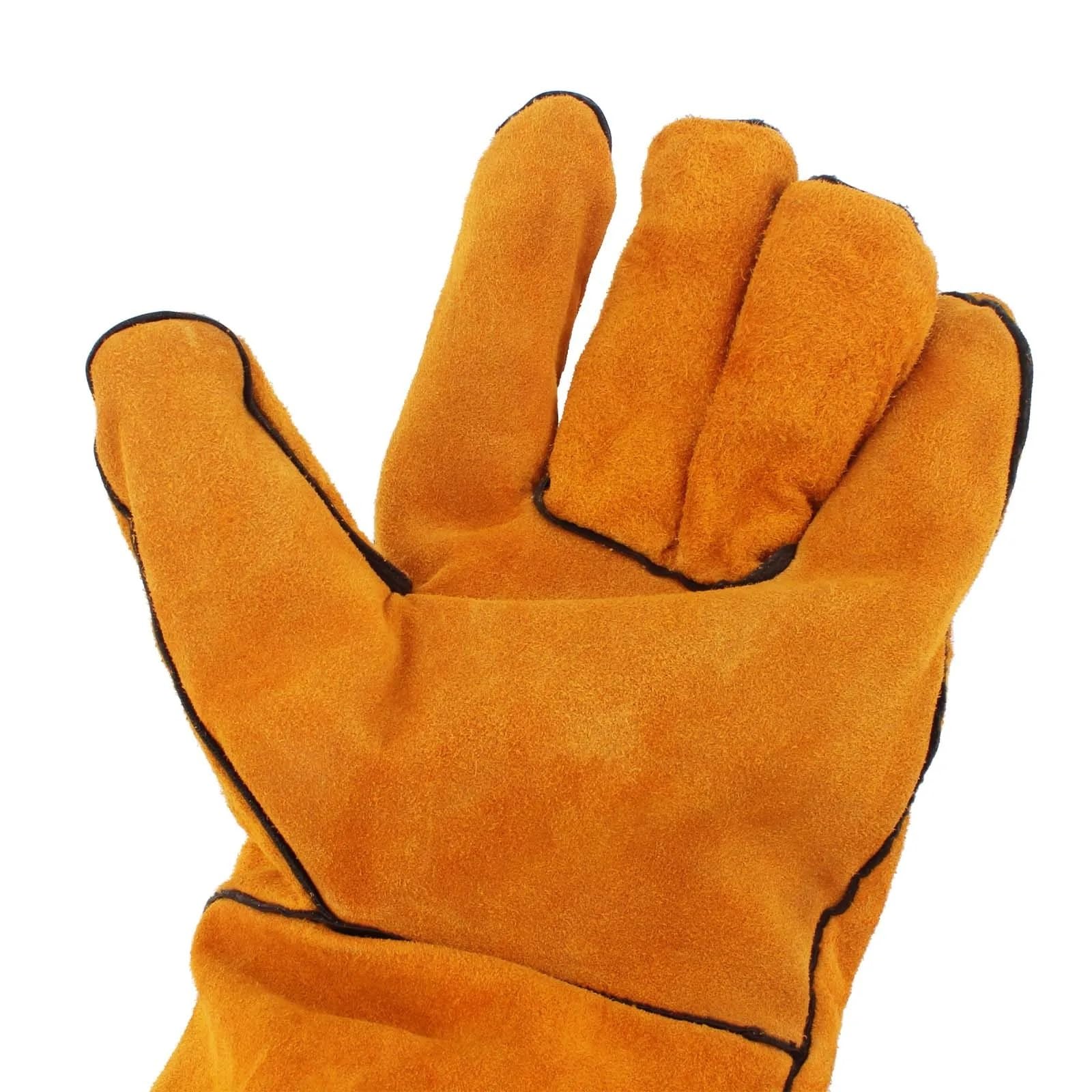 1 par de Guantes Soldadura forja Resistentes al Calor/al Fuego for Barbacoa, Horno, Parrilla, Chimenea, for