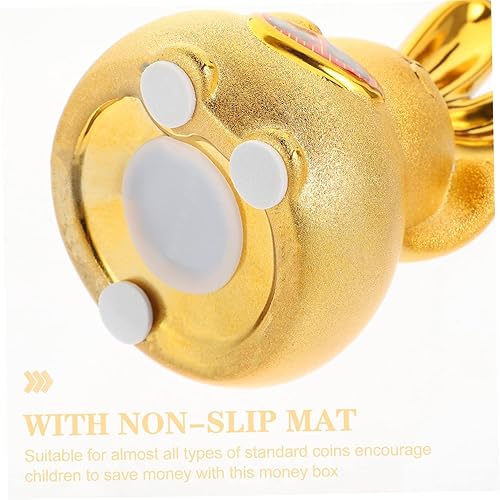 Miniatura 9 de Totority 2pcs Rabbit Piggy Bank Rabbit Money Bank Zodiac Rabbit Figurine Rabbit Chinese Zodiac Figurines Coin Change Money Jar Chinese Golden Piggy