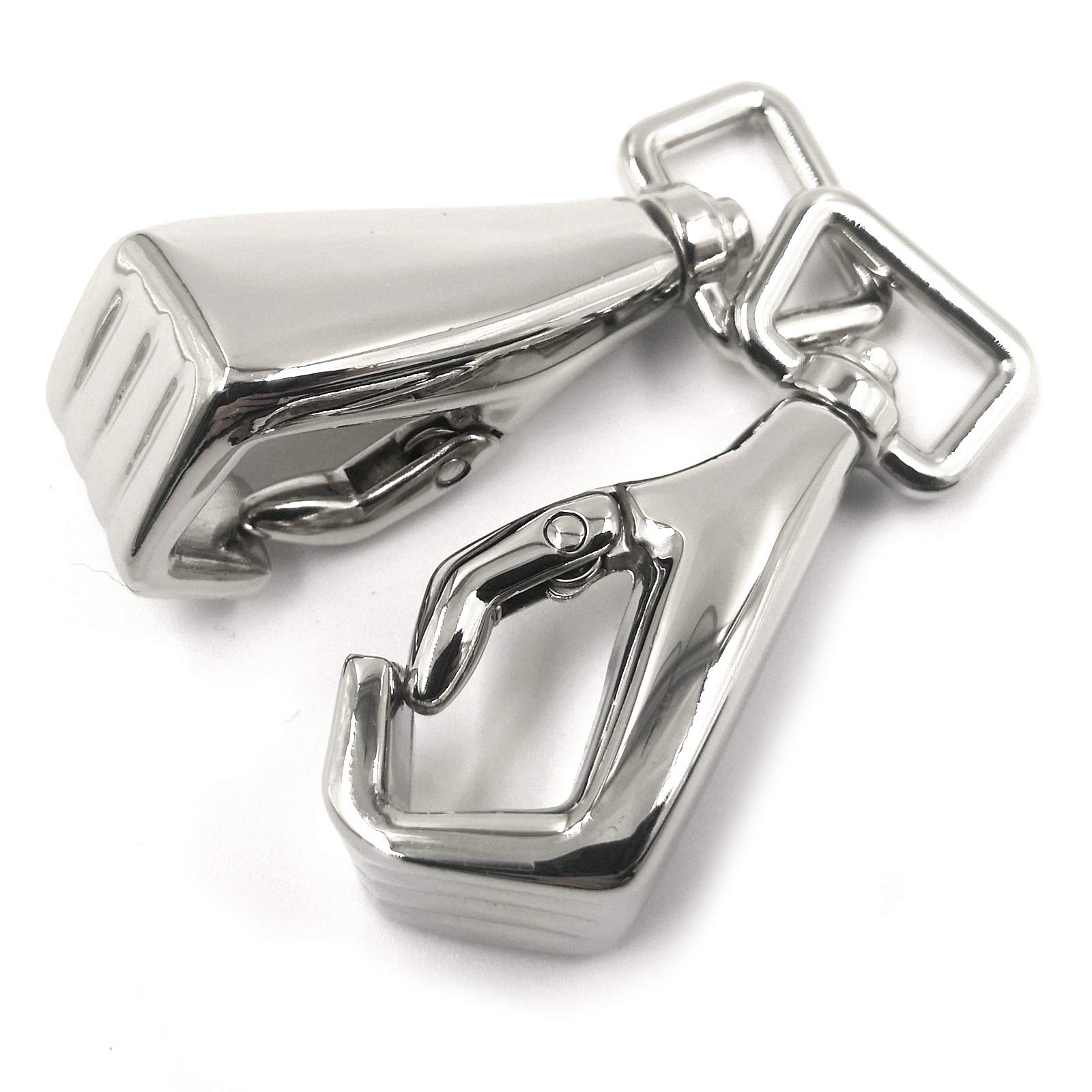 YIXI-SBest 4 Pcs Zinc Alloy Fist Shape Swivel Buckles Trigger Spring Keyring Buckle, Clasps Hooks Keychain Ring Buckles Shinning Swivel Snap Fashion