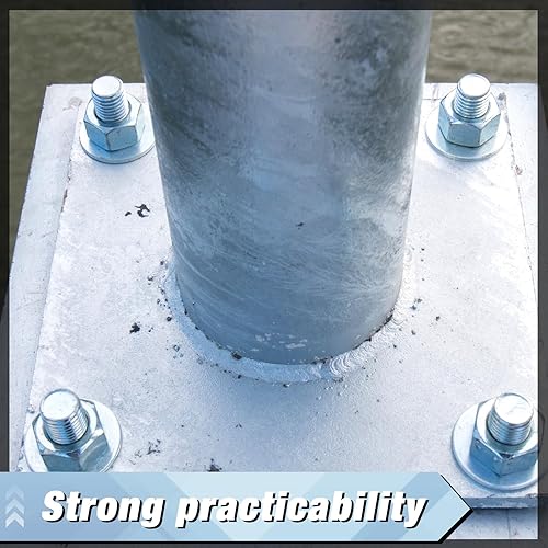 Miniatura 6 de 20 bases de placa de acero A36 laminadas en caliente con 4 agujeros de 38 pulgadas de diámetro, placa de metal soldable de 316 pulgadas de grosor