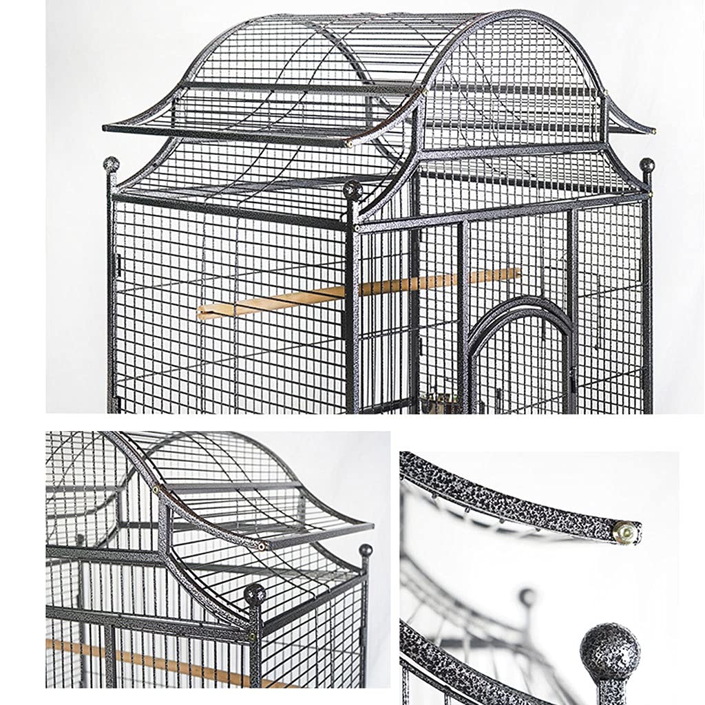Gabbia per Uccelli Casa del cockatiel della gabbia della gabbia del grande uccello della famiglia con la gabbia di allevamento della tazza di alimentazione adatta for i greggi di uccelli Gabbie