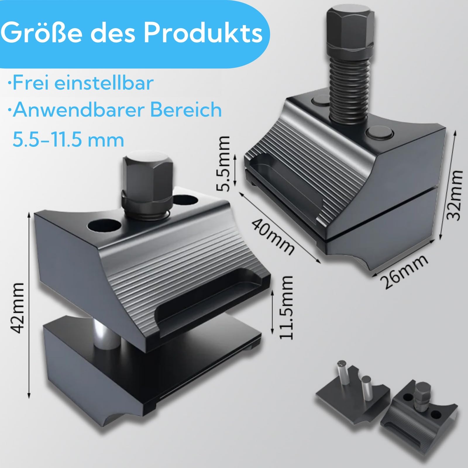 Magicbox Écarteur de jambe de force avec moyeu divisé, écarteur de fusée d'essieu, outil d'écartement de jambe de force de voiture, outil d'écartement de fusée d'essieu, écarteur de manchettes