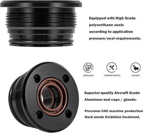 Miniatura 5 de Yoursme Kit de reconstrucción RAM de cilindro de ajuste para Volvo Penta Trim Cylinder 3860881 290 872612 872837 Duo Prop (2PCS)