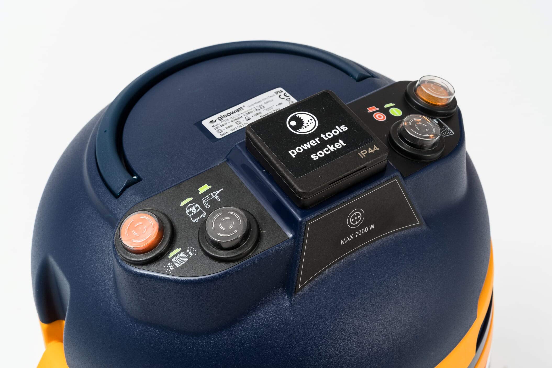 Aspirapolvere Aspiratore da Lavoro per Utensili Elettrici Filtra Polveri Sottili Patogene e Cancerogene 1200W 35 litri