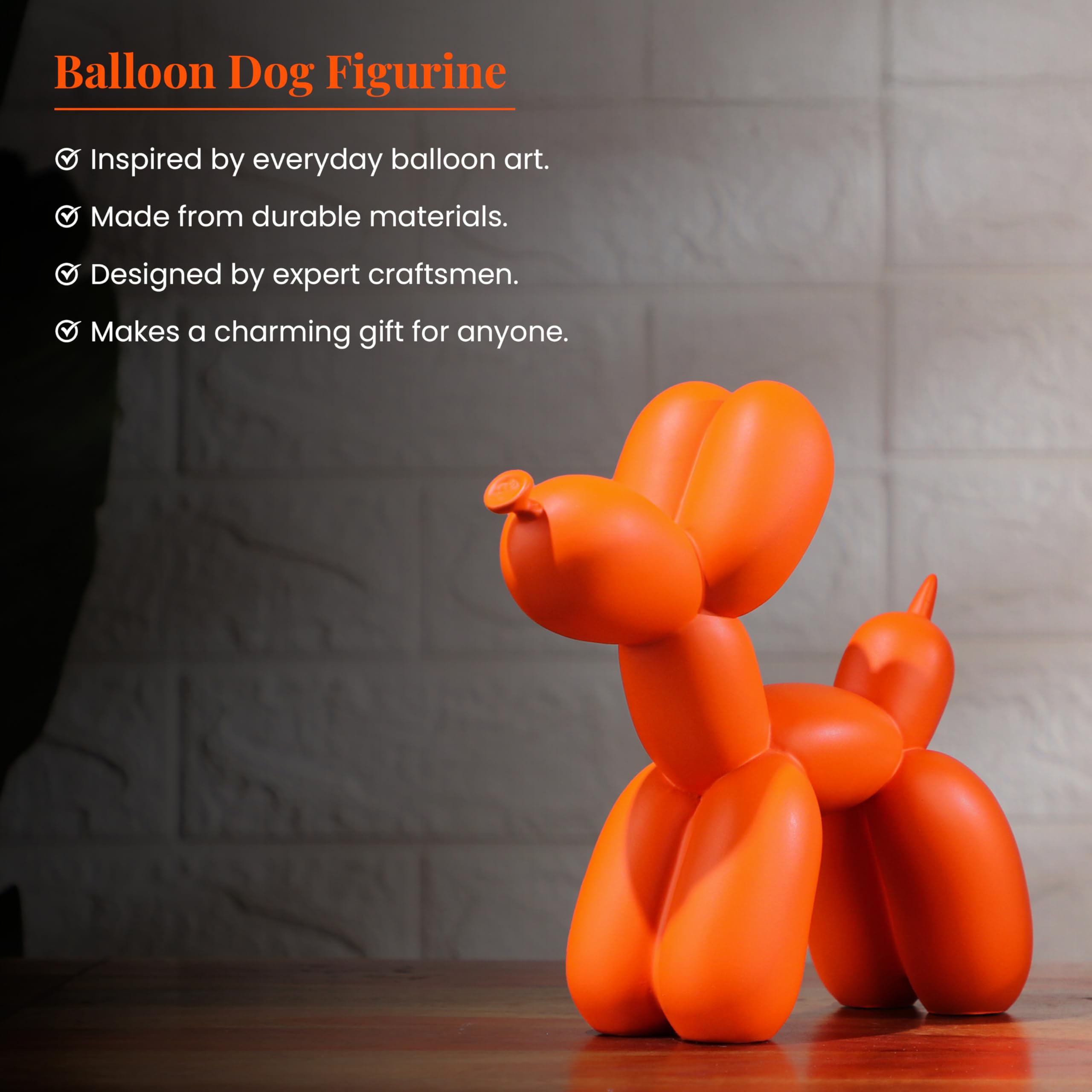 Artarium Balloon Dog Figurine - Home Decor Gift -9