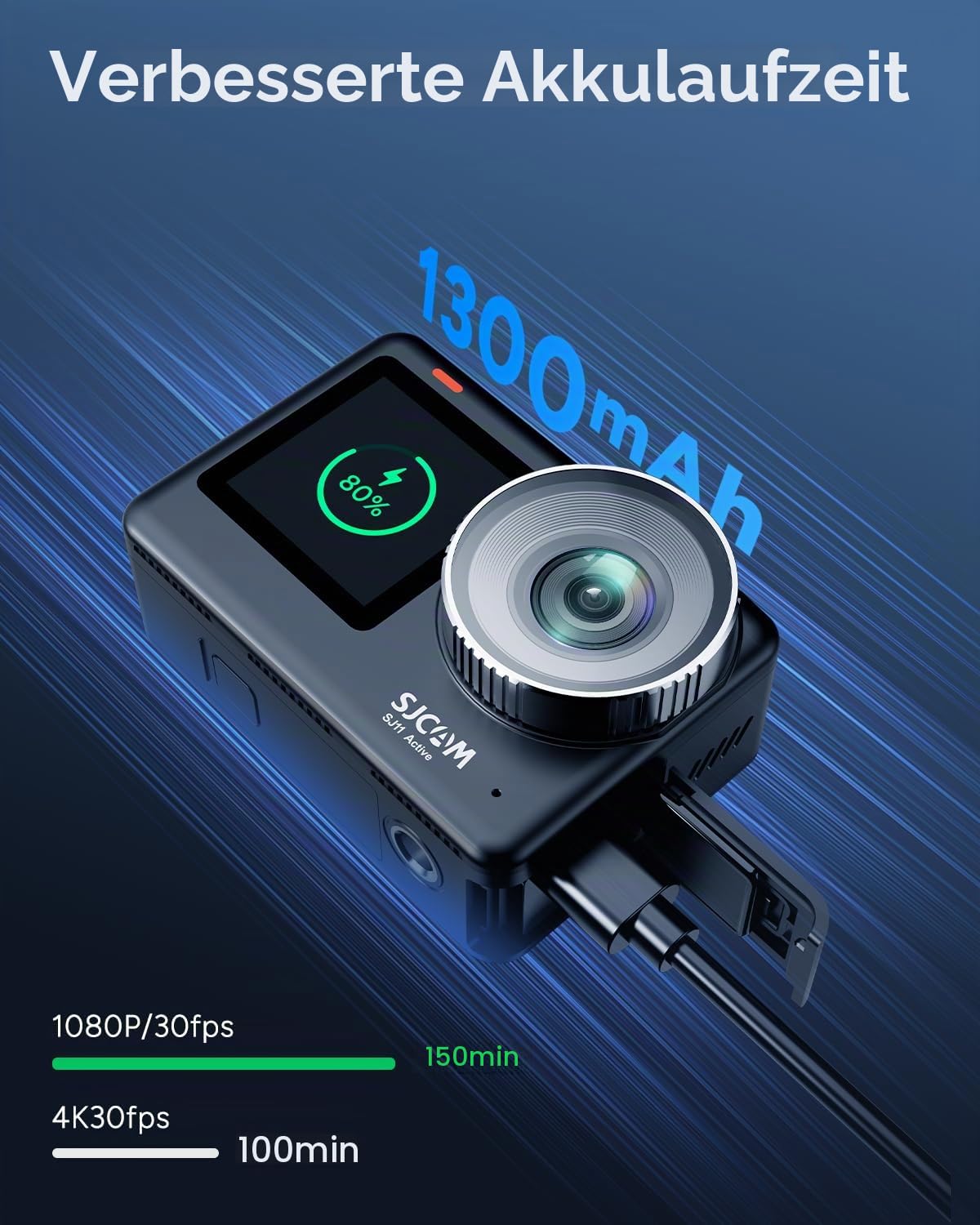 SJCAM SJ11 Action Cam 4K WiFi Unterwasserkamera 30m Wasserdicht