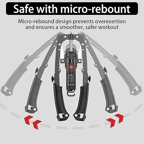 Miniatura 5 de Mymus CoreFlex Twister Pro, máquina de prensa de pecho de energía hidráulica, barra giratoria ajustable todo en uno, 22-440 libras, entrenador de