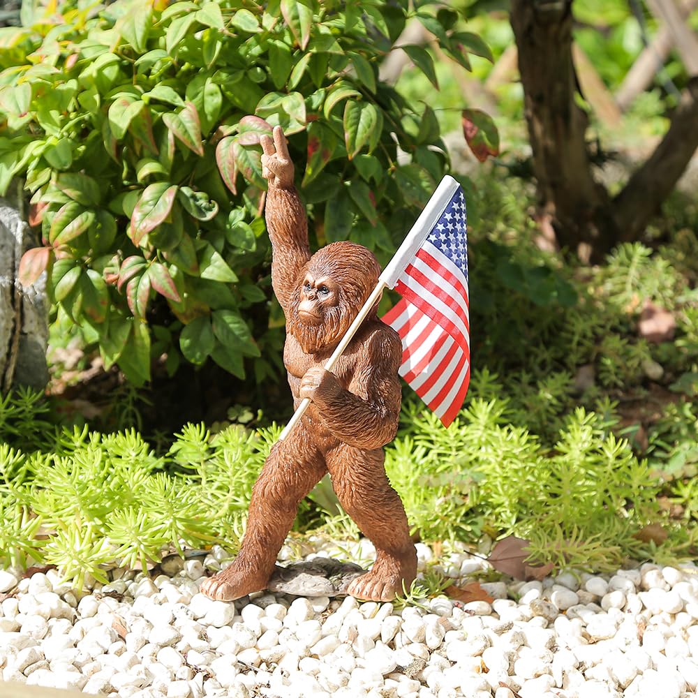 Bigfoot Statue Aus Harz – 13 Cm Hoch, Garten-Deko, Skurriles Geschenk Für Männer & Sammler