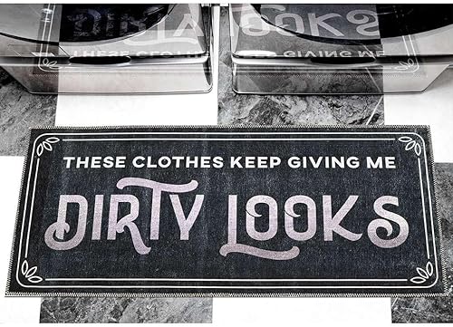 Miniatura 11 de Benissimo - Alfombra de lavandería de 24 x 56 pulgadas, alfombra de goma antideslizante, algodón, lavable a máquina, alfombra de corredor para baño