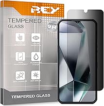 REY Pellicola salvaschermo antispia per OUKITEL C59 - C59 PRO, Vetro temperato, di qualità Premium