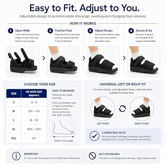 Algeos Forefoot Offloading Post Op Shoe (8-10+)