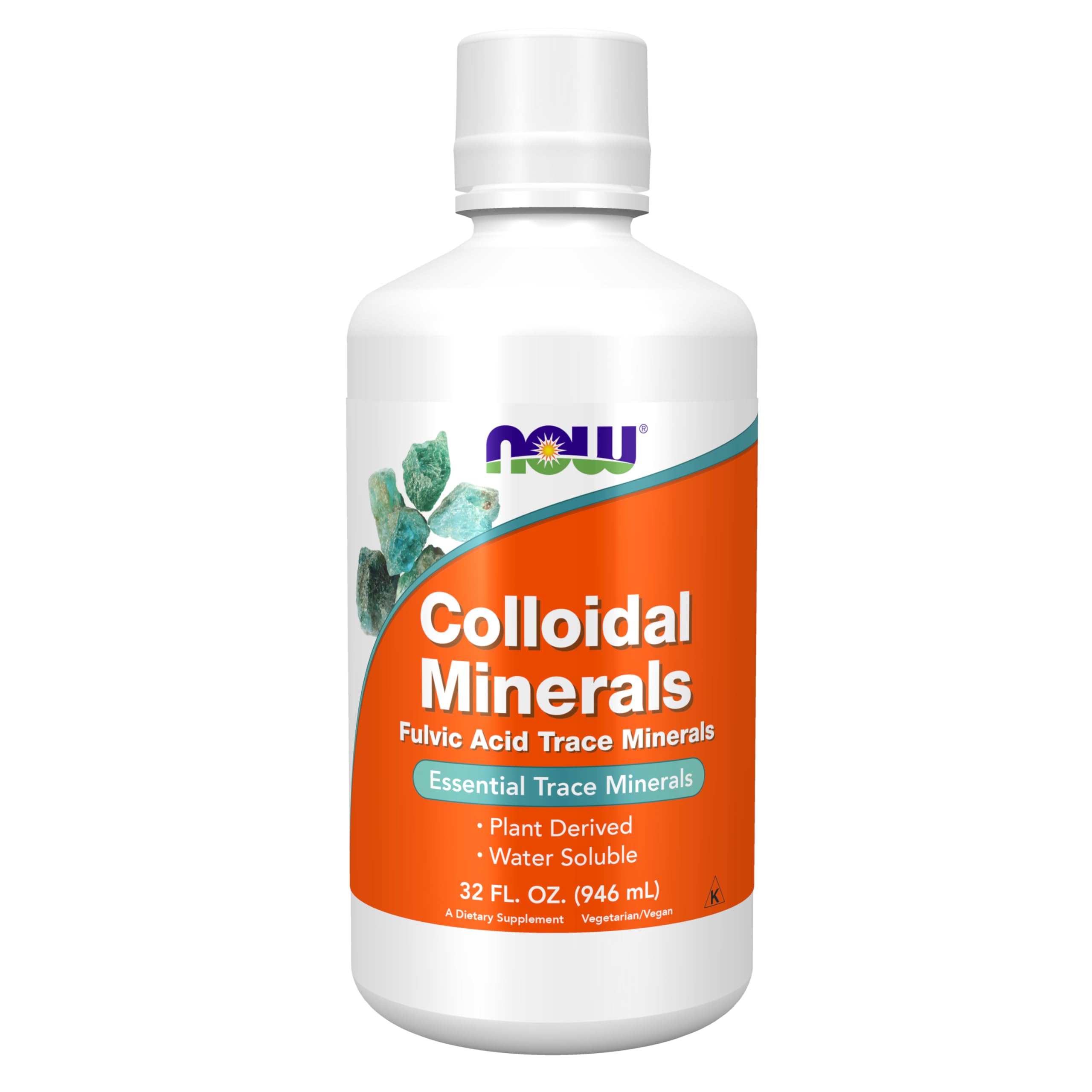 NOW Supplements, Colloidal Minerals Liquid, Trace Minerals, 32 fl. oz 32 Fl Oz (Pack of 1)