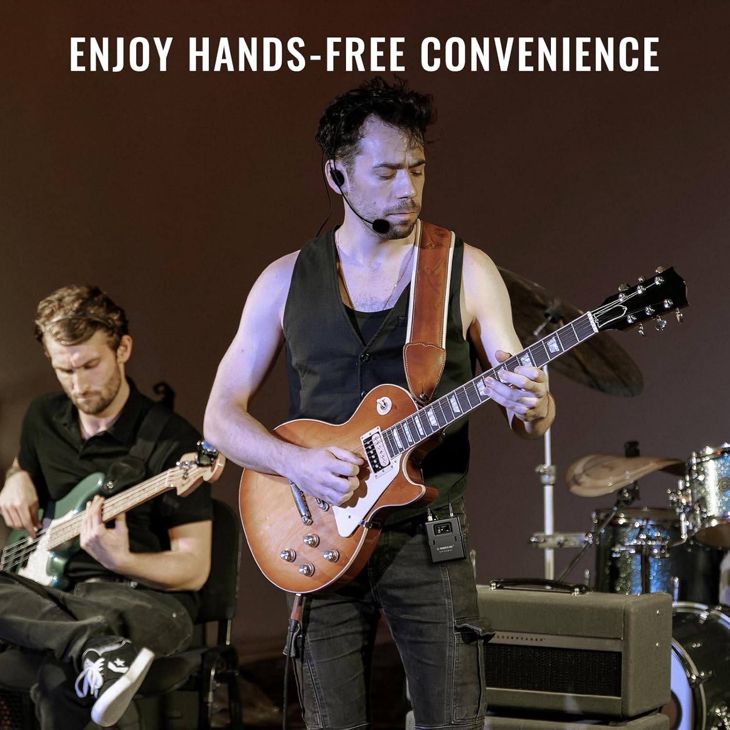 Phenyx Pro Wireless Bodypack Transmitter, UHF Bodypack Microphone for PTU-1U/PTU-2U True Diversity Wireless Microphone Systems, w/Tunable Channels, Mute Function (PWB-12) - Image 3