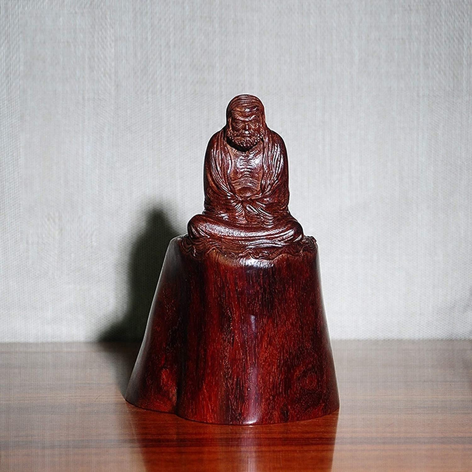 木製 赤色の神像