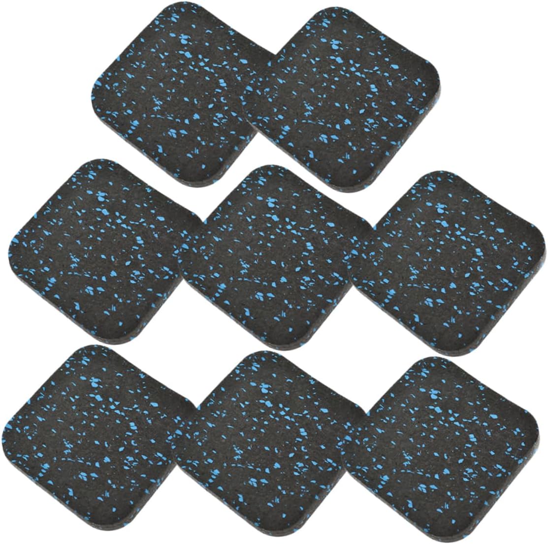 8Pcs Treadmill Mat Durable Rubber Exercise Pads for Gym Floors Noise Reducing Vibration Absorbing Floor Protection for Hardwood and Carpeted Surfaces