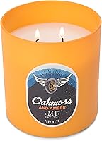 Vista 3 de Manly Indulgence Oakmoss & Amber - Velas perfumadas para hombres, 2 mechas, cera de mezcla de soja de alta calidad de 15 onzas, quema 60 horas