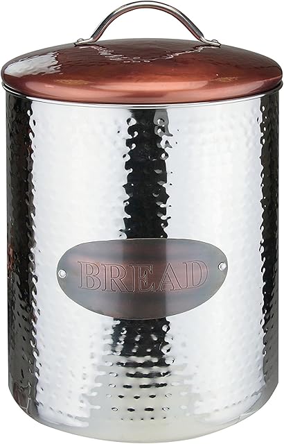 Apollo Canister Bread, Stainless Steel, Copper/Silver, 20.5x33.5x20.5, 4072