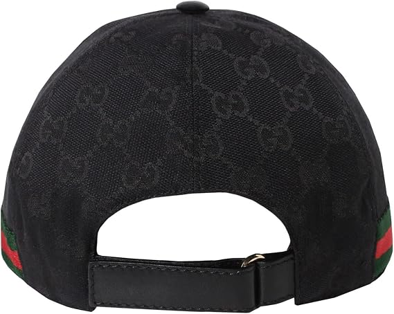 Gucci 200035-KQWBG-1060 Men's Baseball Cap, NERO/VRV