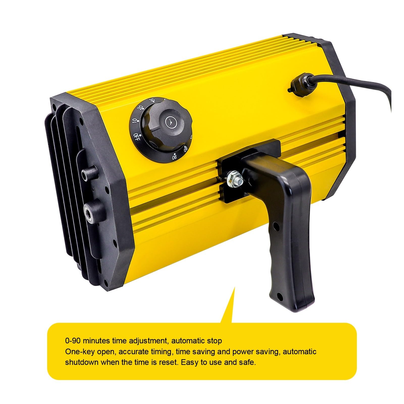 Lampa Utwardzająca, Ręczna Przenośna Lampa Na Podczerwień O Mocy 1000 W. Krótkofalowa Grzewcza Do Użytku Pomieszczeniach(Yellow(SC-001-Y))