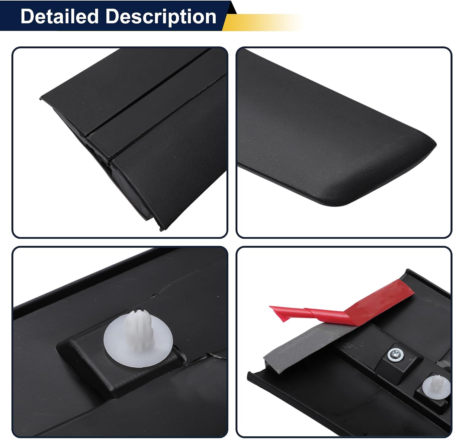 1 Pcs Front Right Door Side Lower Trim Door Side Garnish Trim for Nissan Kicks SR 1.6L L4 No.808705RB0A Black