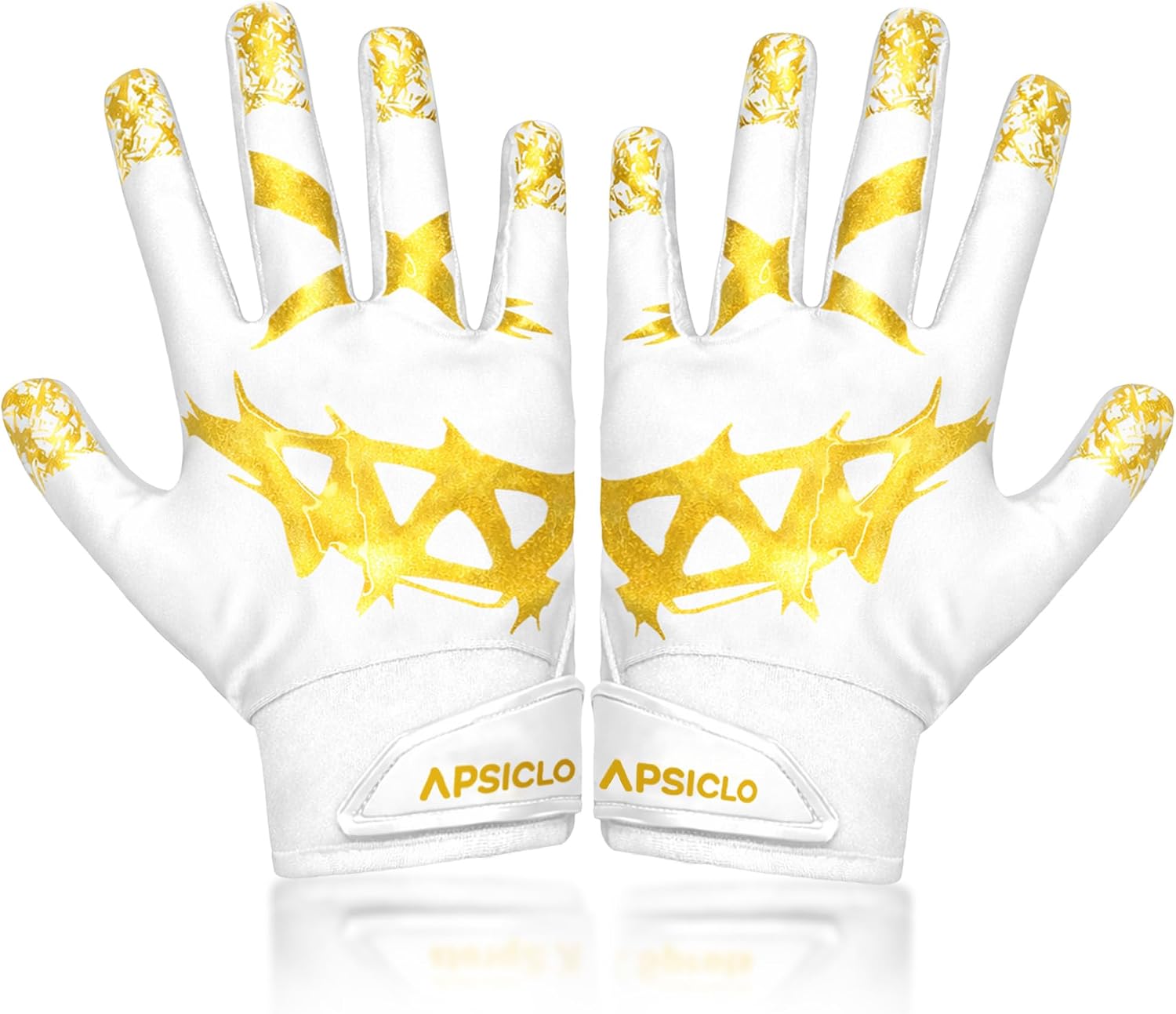 Football Gloves for Youth & Adult Men – Super Sticky Grip Wide Receiver Gloves, Silicone Tacky Palm, Lineman & Flag Football Gloves for Boys Girls