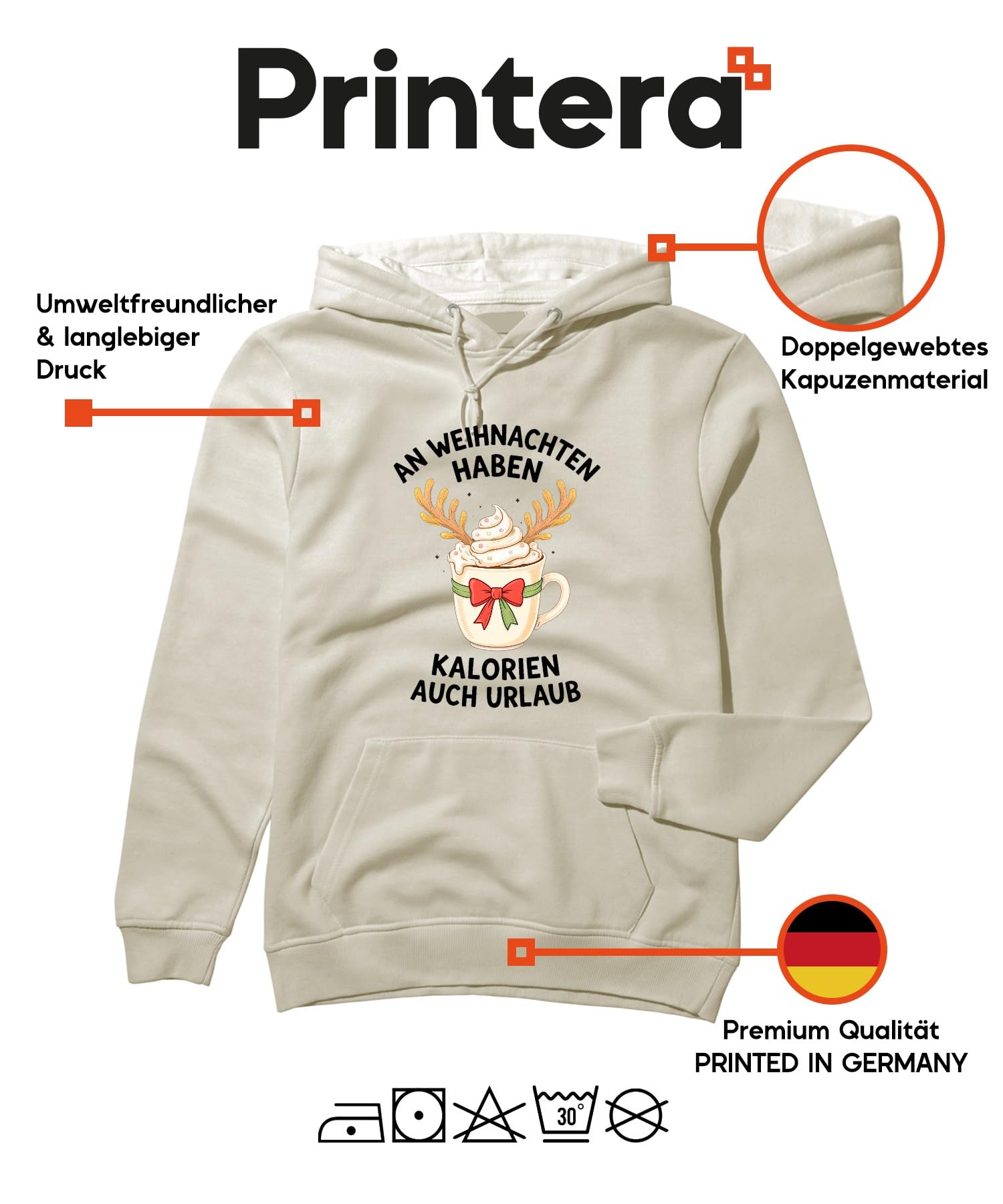 Na Boże Narodzenie, wesoły prezent na Boże Narodzenie, kawa, renifer, unisex, bluza z kapturem, natura, 3XL