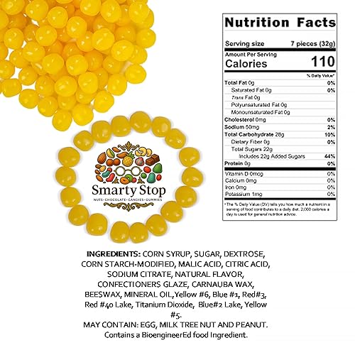 Miniatura 3 de Smarty Stop Fruit Sours - Bolas de caramelo masticables (naranja, 2 libras (paquete de 1))