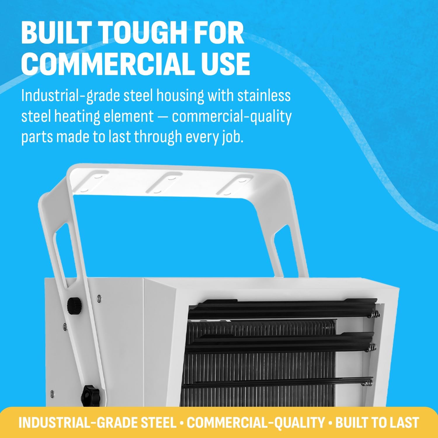 Newair Hardwired Electric Garage Heater 240V | 10000W Ceiling or Wall Mounted Shop Heater | Heavy Duty Fan-Forced Electric Shop Heaters for Garage | for Large Space (1605 Sq Ft) with Remote Control