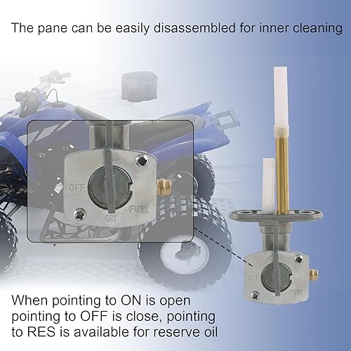 Miniatura 7 de Carburador con válvula de combustible Petcock Asamblea de 0.315 in de repuesto para Yamaha Raptor 660 660R YFM660 YFM 660R ATV Quad Carb 2001-2005