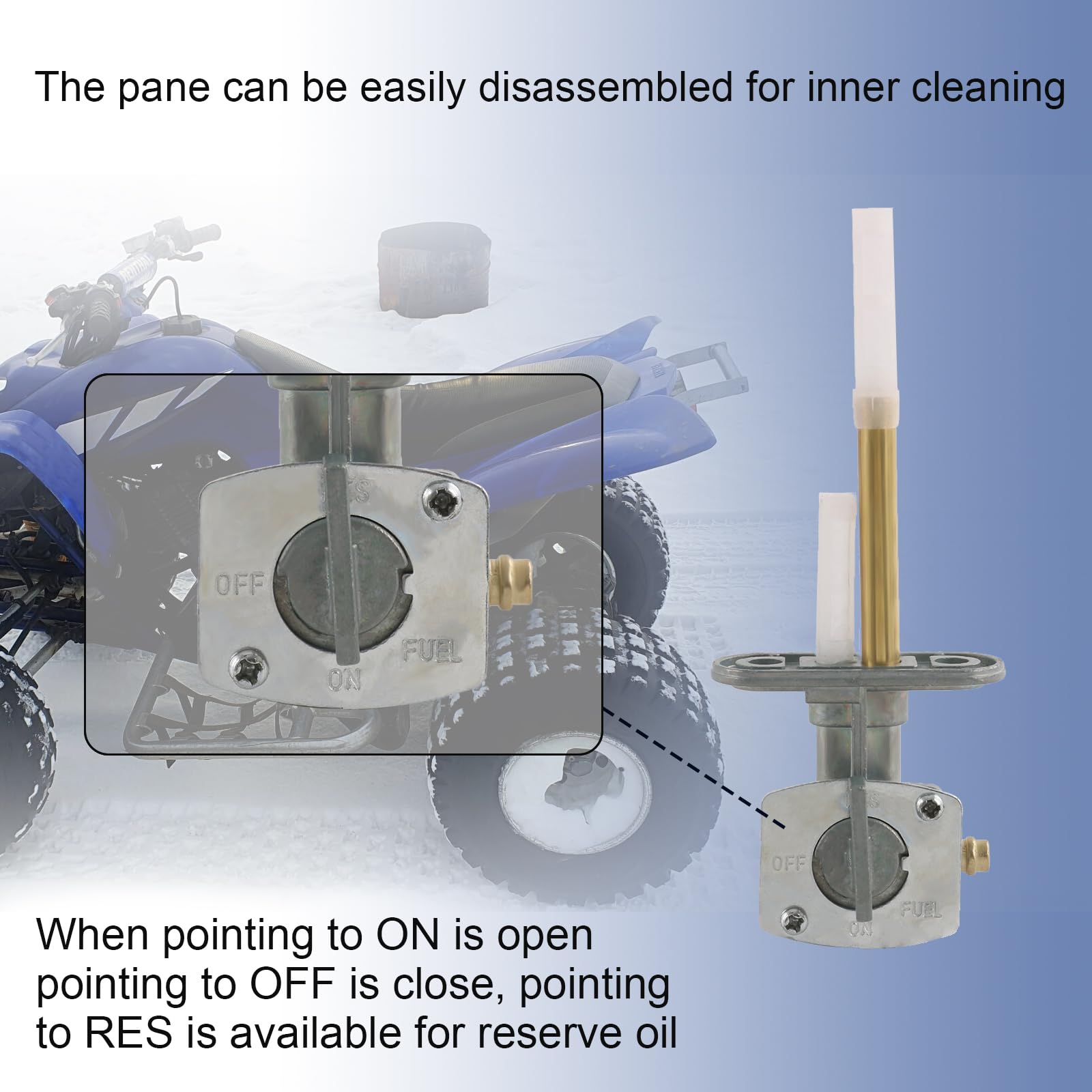 Fuel Gas Tank Petcock Turn Valve Cock OEM Yamaha Raptor YFM660R YFM 660R 660 R E