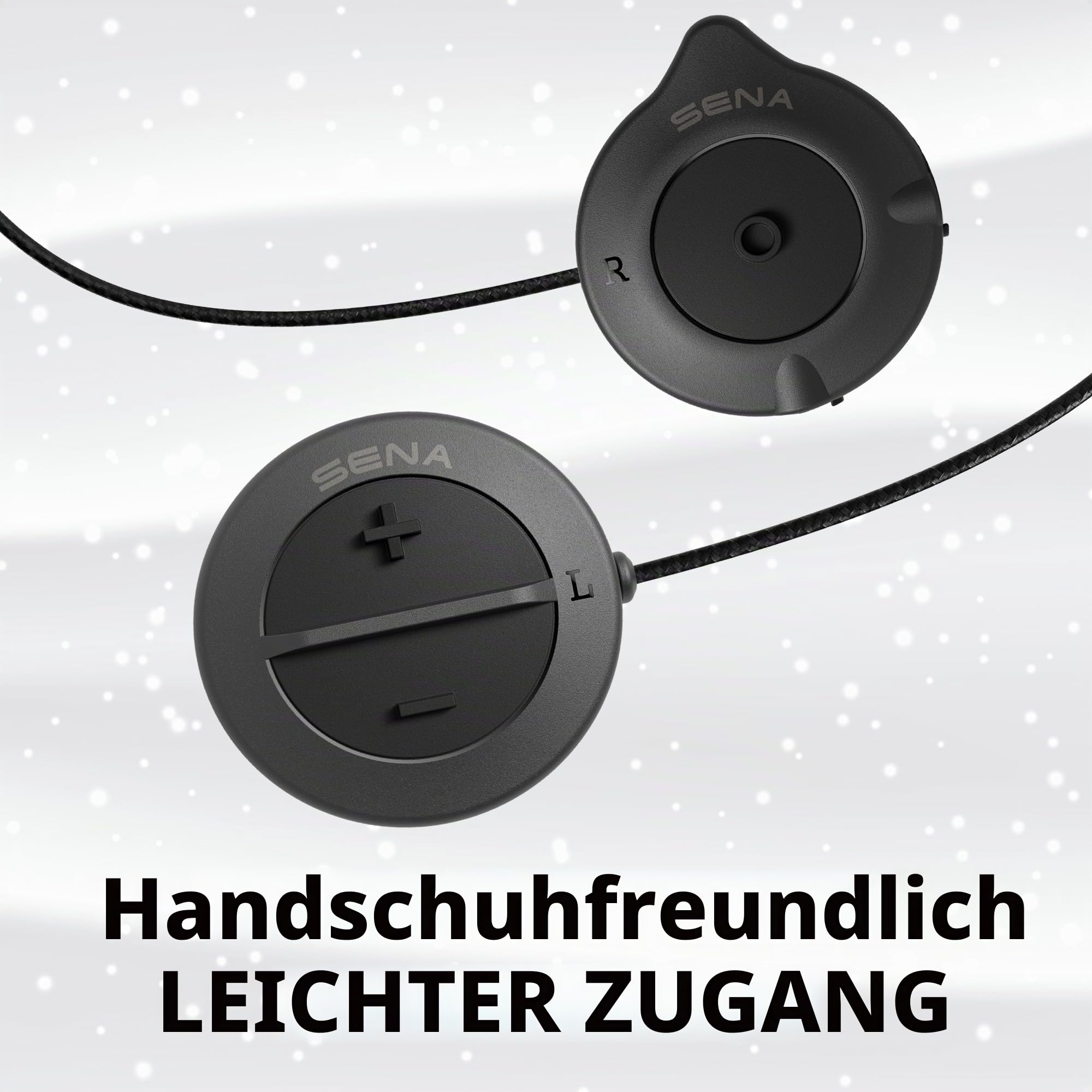 Sena Snowtalk 2 - Universal Bluetooth Headset für Ski- und Snowboardhelme mit integriertem drahtlosem Intercom