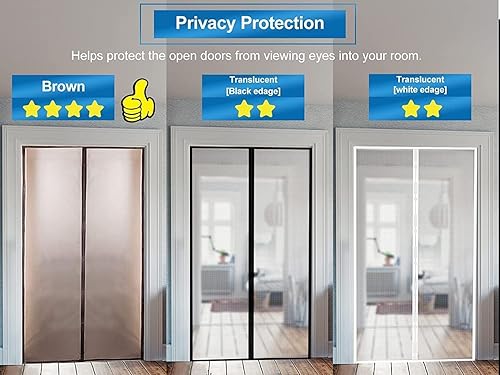 Miniatura 4 de Cortina de puerta aislada, EVA mejorada Cubierta de puerta magnética con aislamiento térmico para mantener la temperatura de la habitacióncocina,