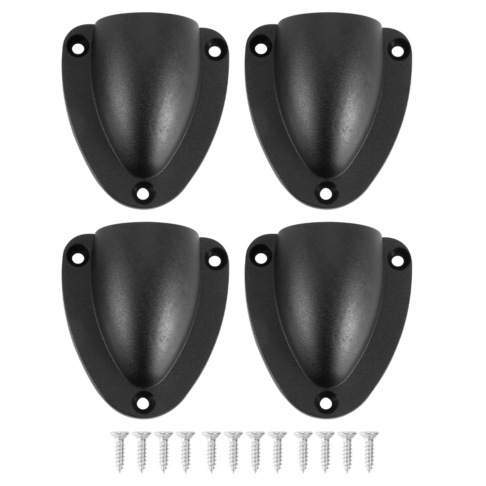 Weetack 4 Pcs Nylon 2.5Inch Wire Cable Vent Cover, Clamshell Vent for Boat, Thickness 1/8Inch,Wire Vent Cover